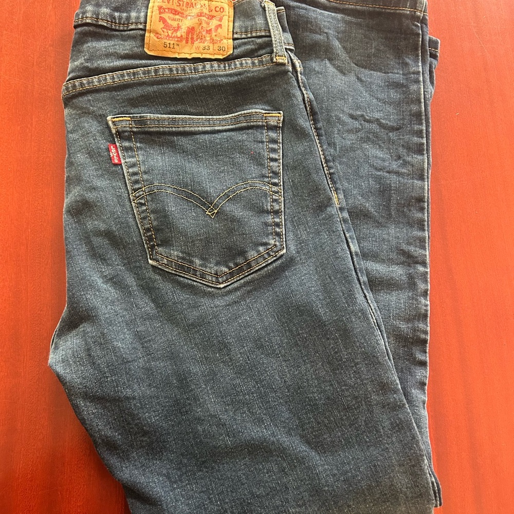 Levi's Men's Classic Blue Straight Jeans